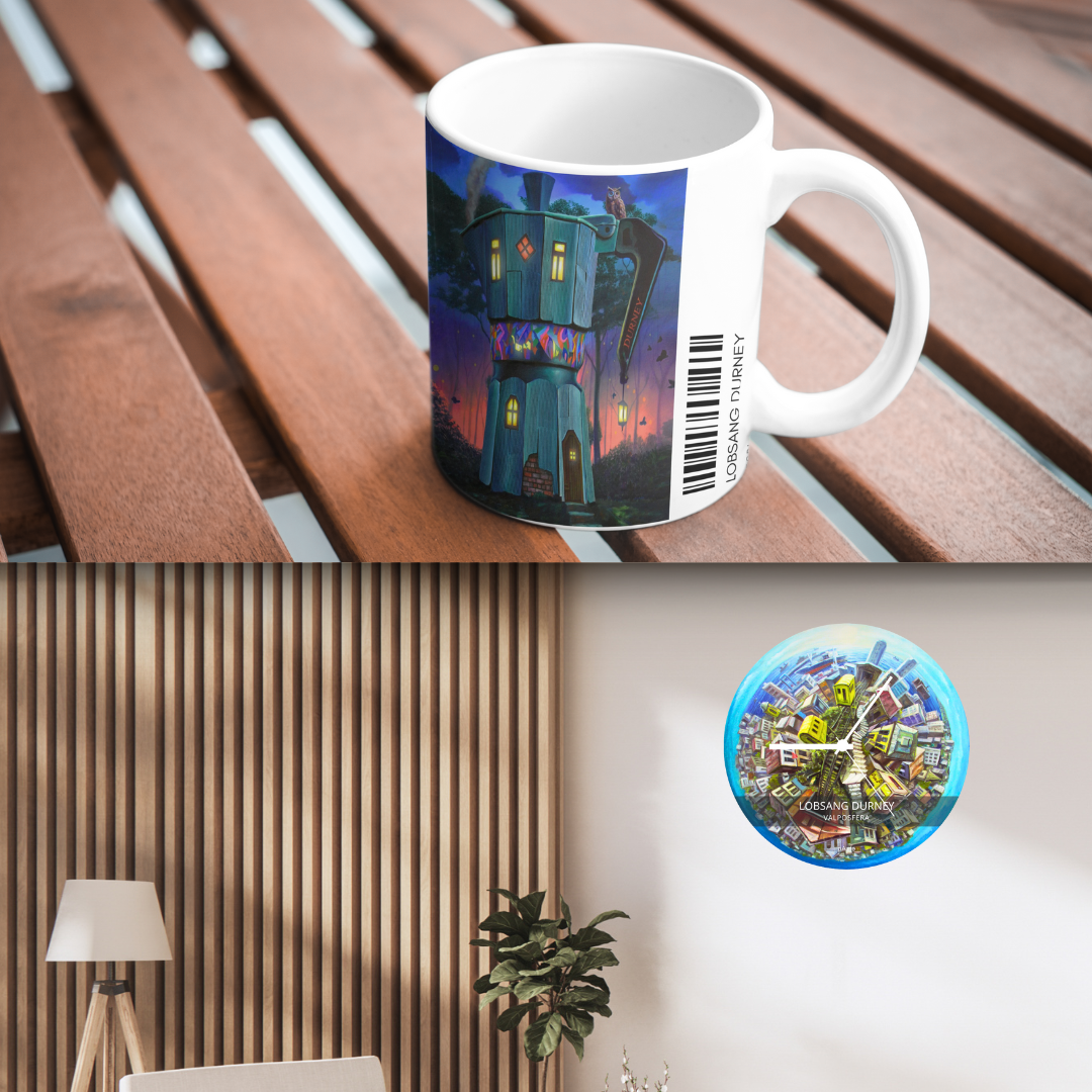 Tazón + Reloj de pared, Lobsang Durney